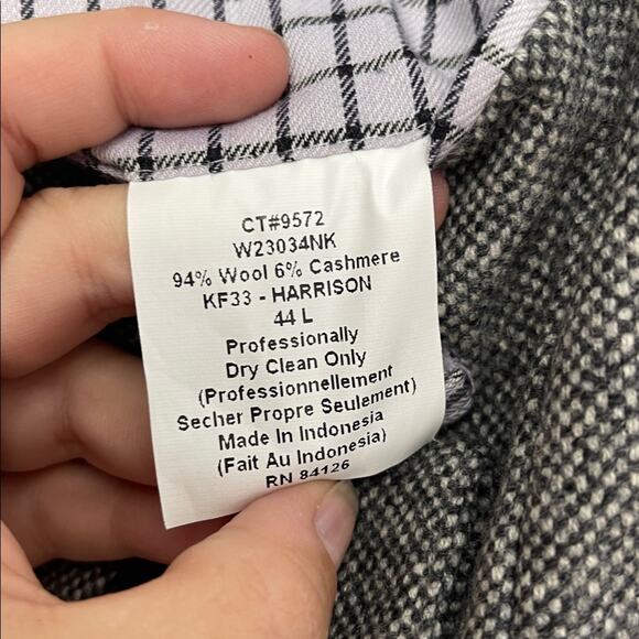 Kroon Harrison wool cashmere lightly lined two button two vent sport coat blazer - Picture 6 of 7